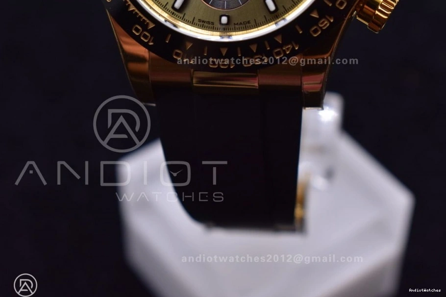 On SA4130 Strap 1:1 Black Oysterflex 769 Rubber AllSeason Daytona Diamonds Edition V Best Dial BTF 116518 0206